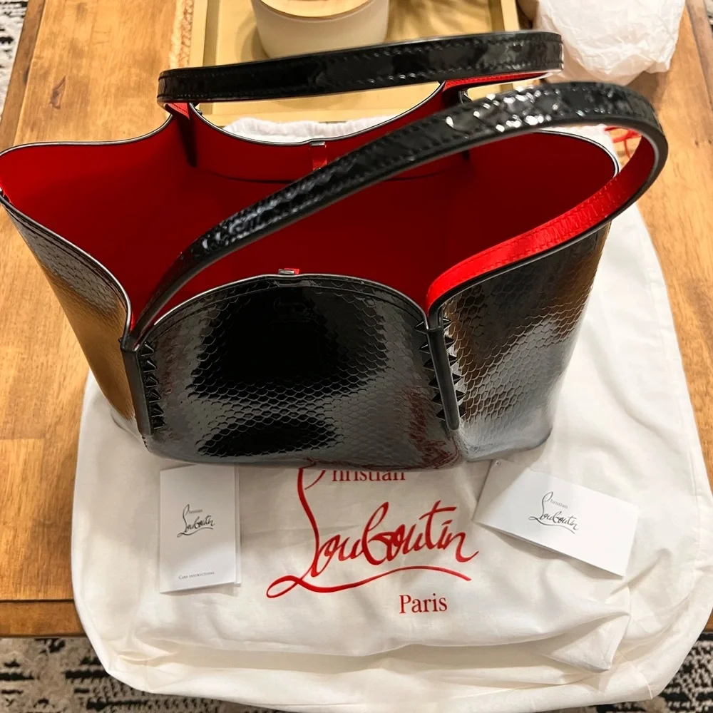 Christian Louboutin Caba Rock Patent Birdy Tote - Picture 6 of 14